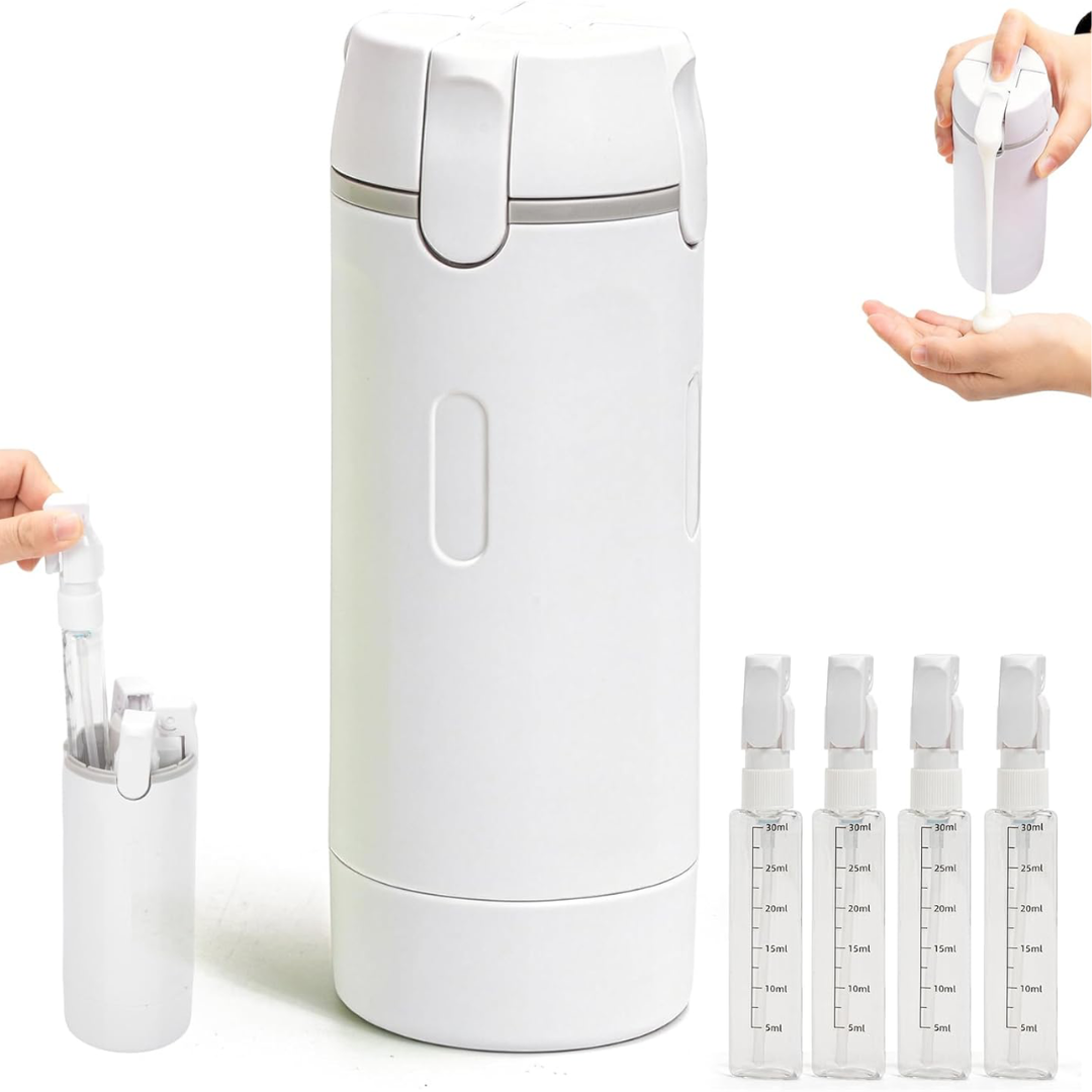 TravelClean 4 en 1- Dispensador de viaje inteligente.